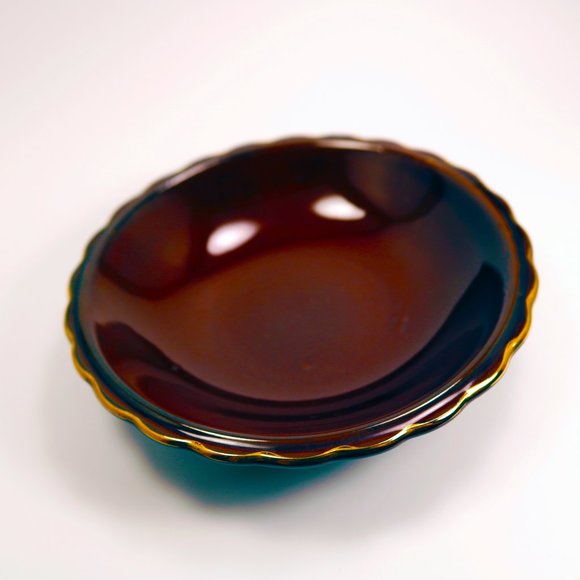 Vintage Brown and Gold Trinket Dish Made in Japan - Picture 3 of 7